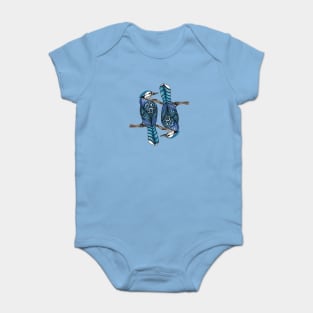 Blue Jay Spirit Animal Design Baby Bodysuit